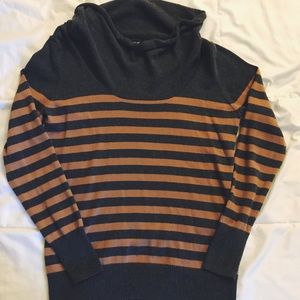 Light brown and gray sweater.